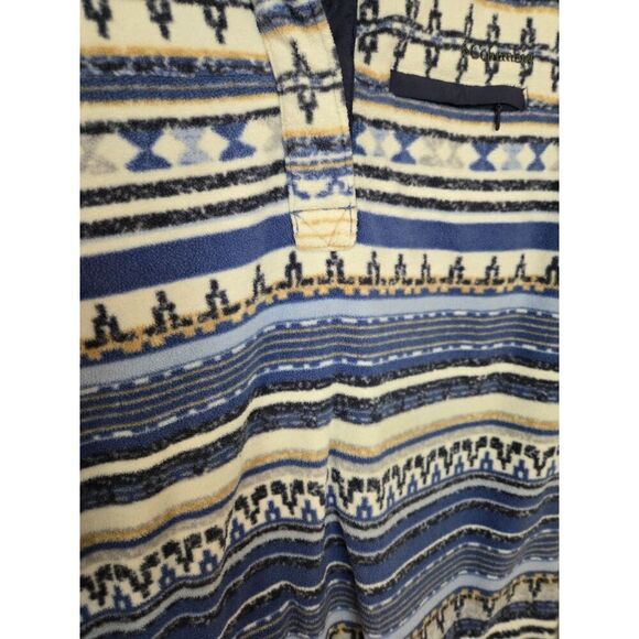 Columbia Women's Mountain Side Aztec Striped Fleece Sweater Size Medium - Picture 8 of 9